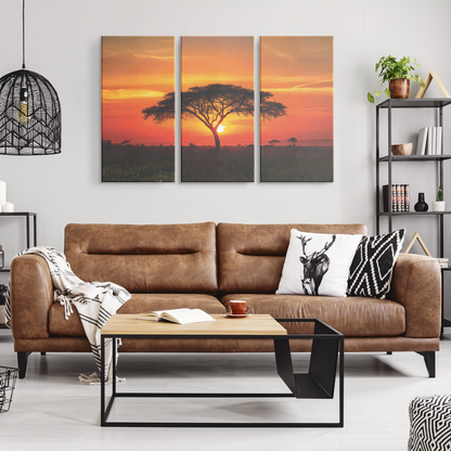 3 piece Sunset Canvas