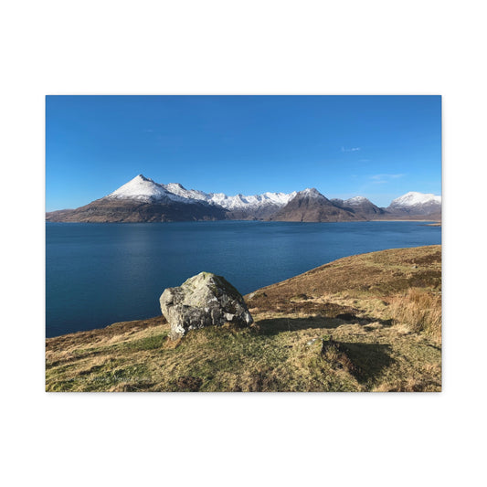 Snowy Cuillins, Isle of Skye – Canvas Print by Fergus King