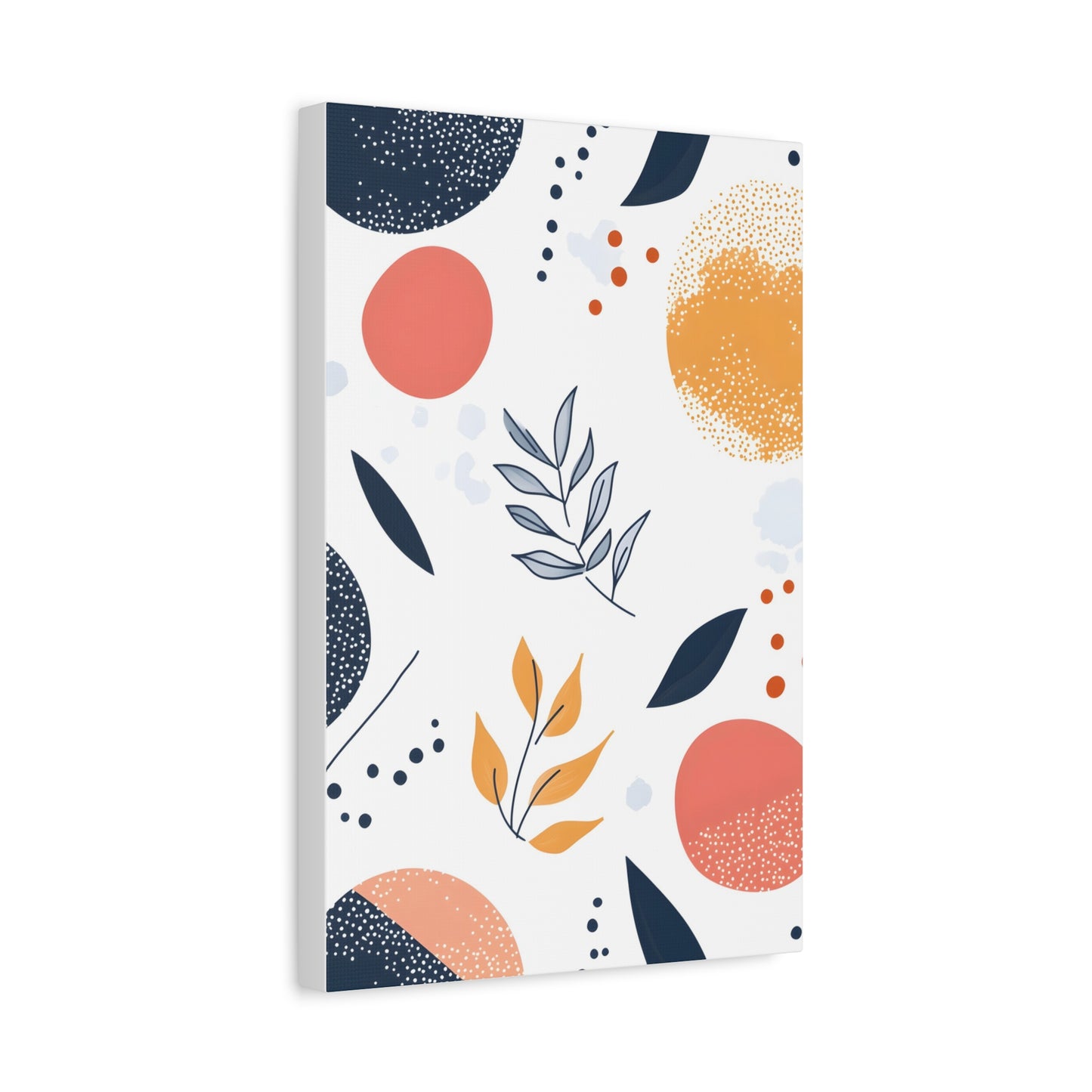 Abstract Botanical Canvas Print – Modern Floral Wall Art
