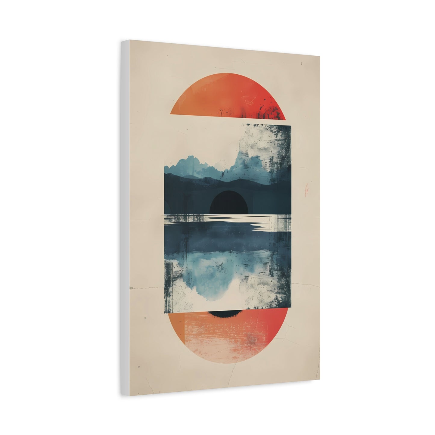 Abstract Sunrise Landscape Matte Canvas Print