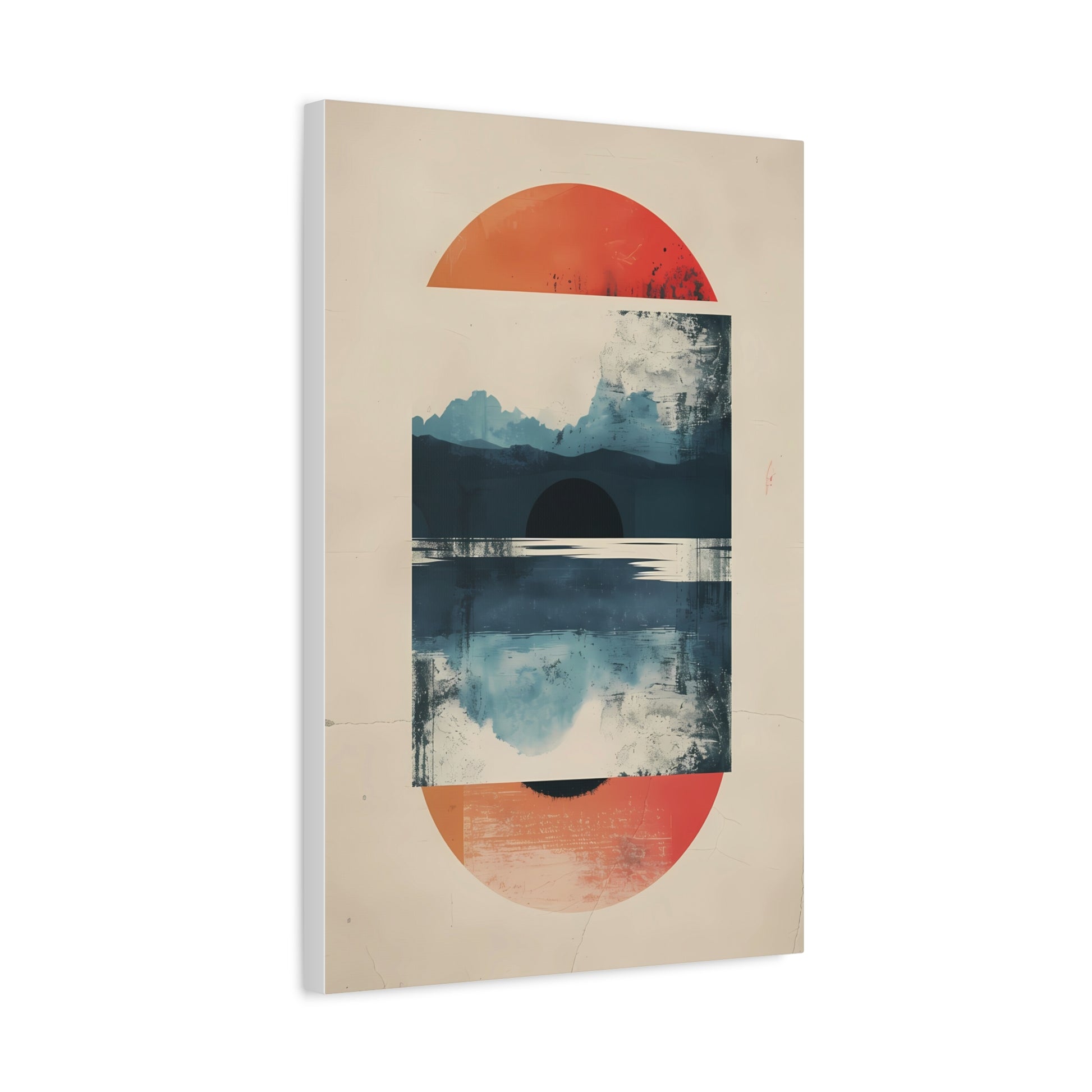 Abstract Sunrise Landscape Matte Canvas Print