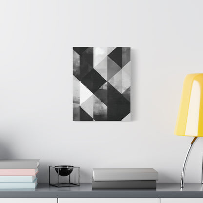 Architectural Balance — Monochrome Abstract Geometric Print