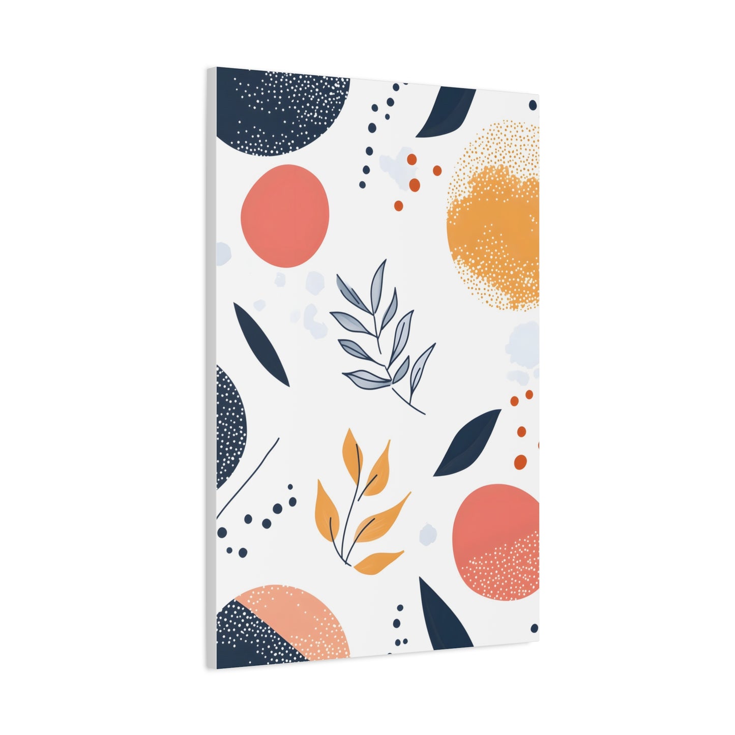 Abstract Botanical Canvas Print – Modern Floral Wall Art