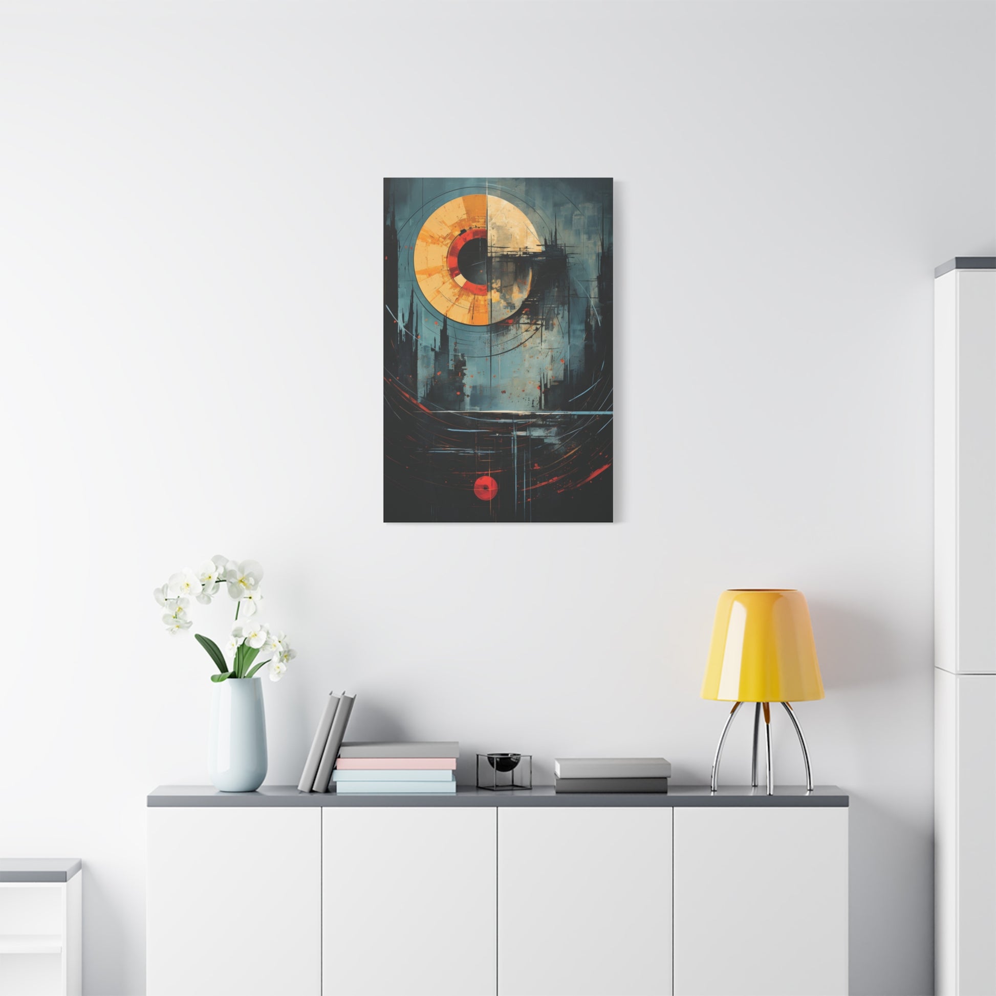 Orbital Echoes” — Cosmic Geometric Poster