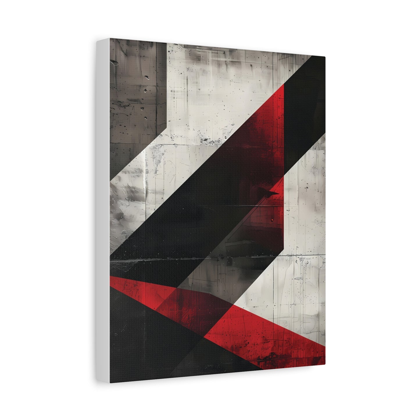 Urban Angles — Modern Black & Red Print