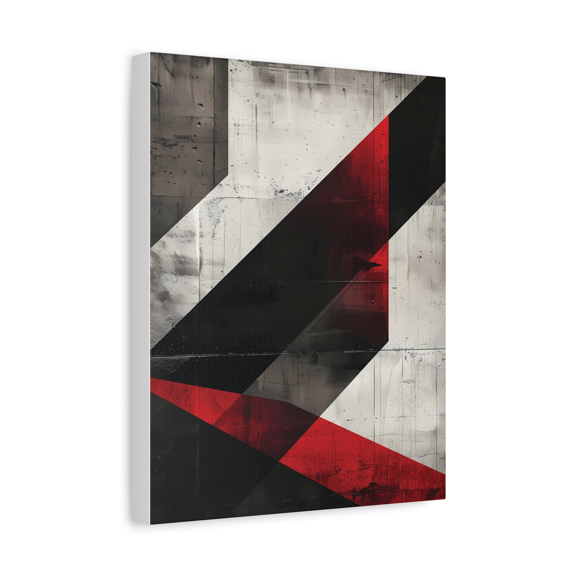 Urban Angles — Modern Black & Red Print