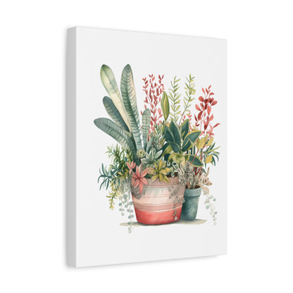 Blooming Botanicals — Watercolor Potted Plant Wall Art