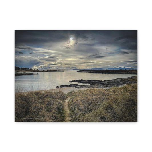 Traigh Beach Canvas Print – By Photographer Fergus King | Scottish Coastal Landscape Wall Art