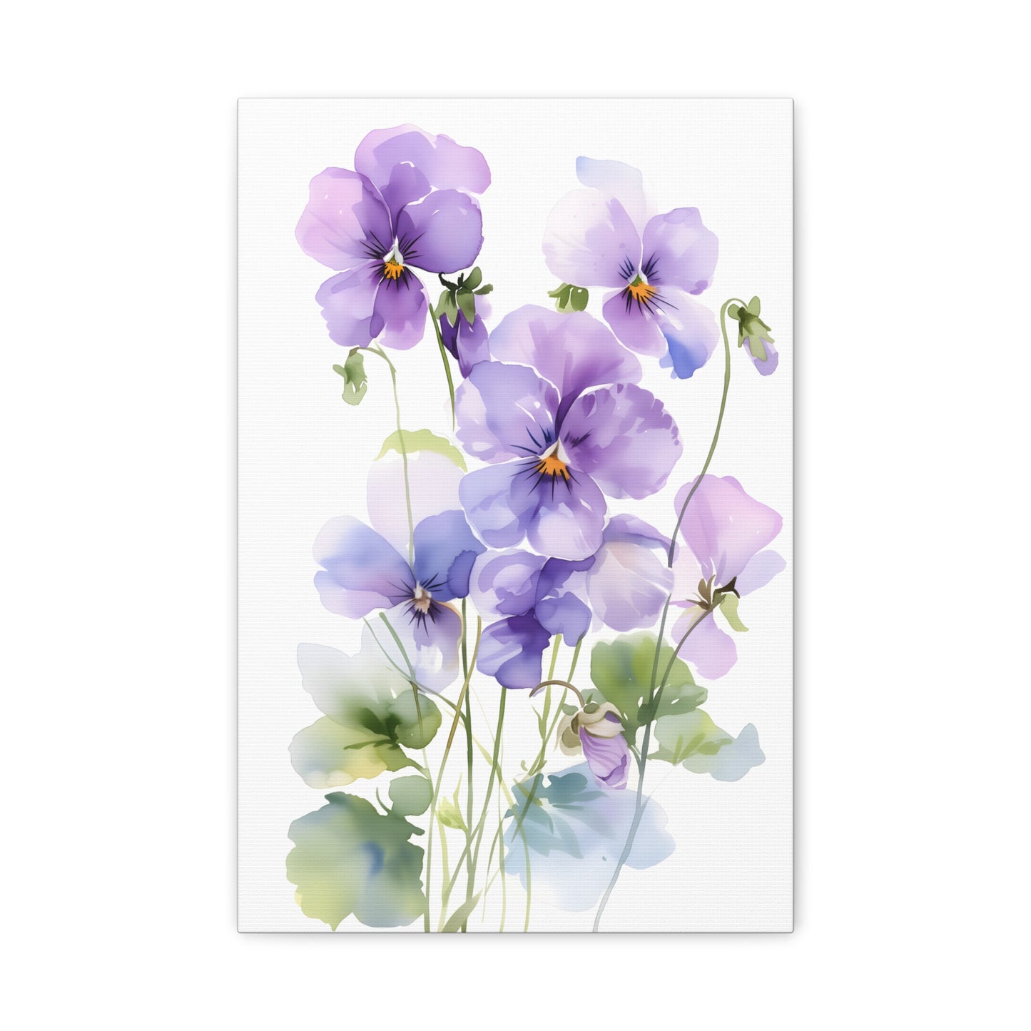 Elegant Pansy Flower Art Print, Home Decor