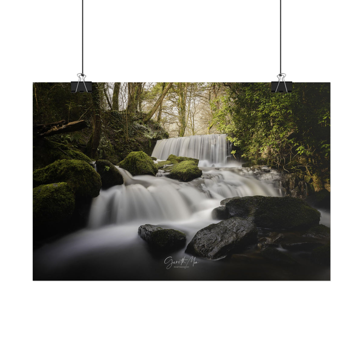 Pwllfanogl Waterfall Fine Art Print | By Photographer Gareth Mon Jones