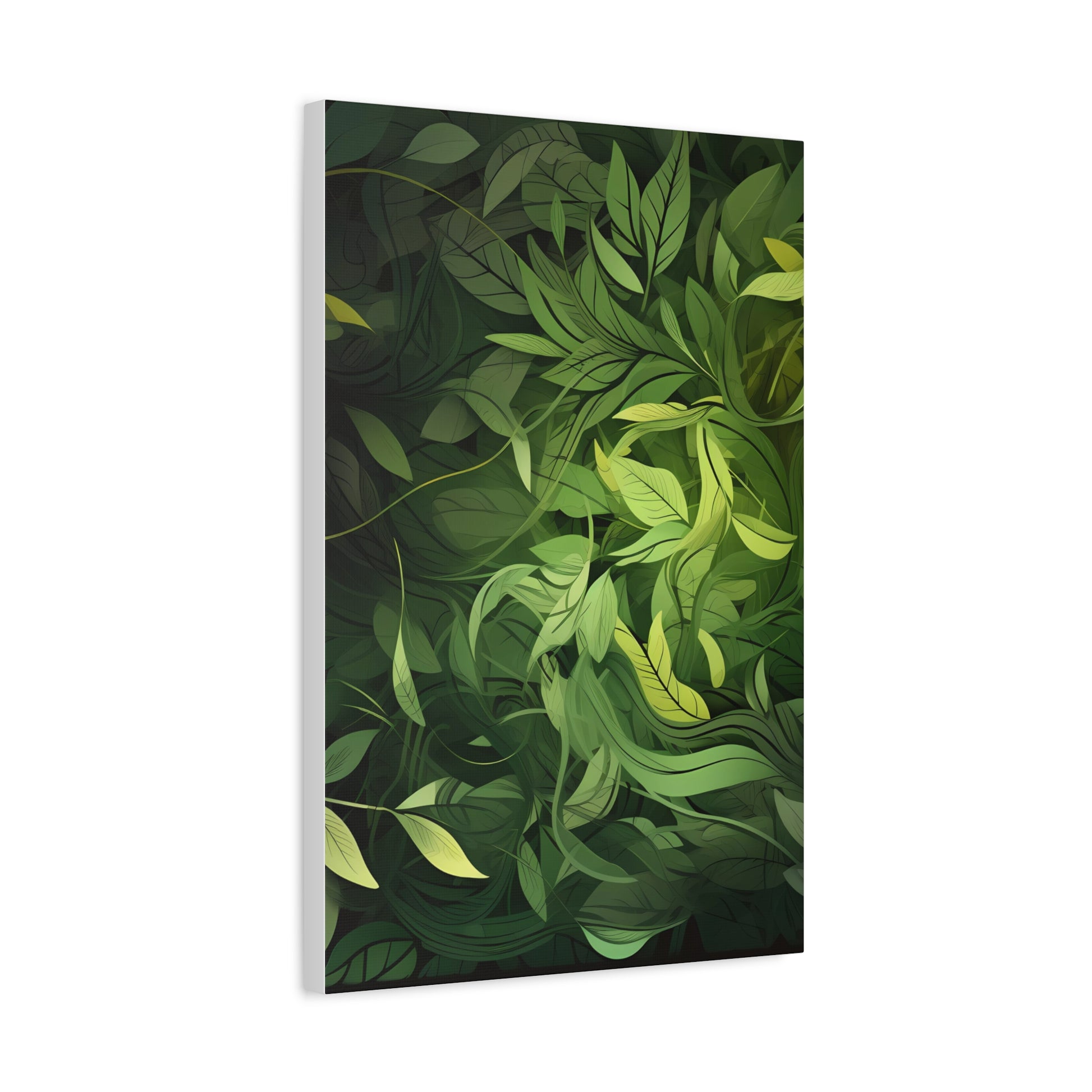 Verdant Dreams — Leafy Modern Nature Print