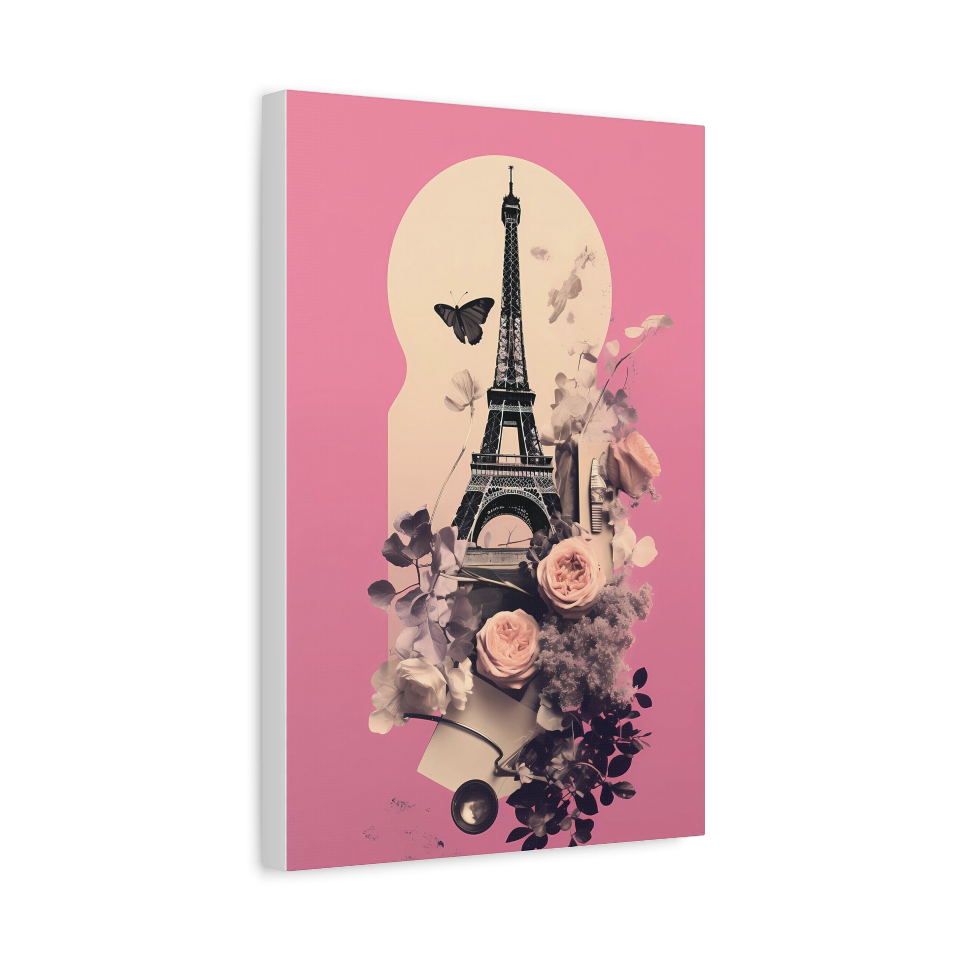 Parisian Floral Wall Art Canvas, Home Decor