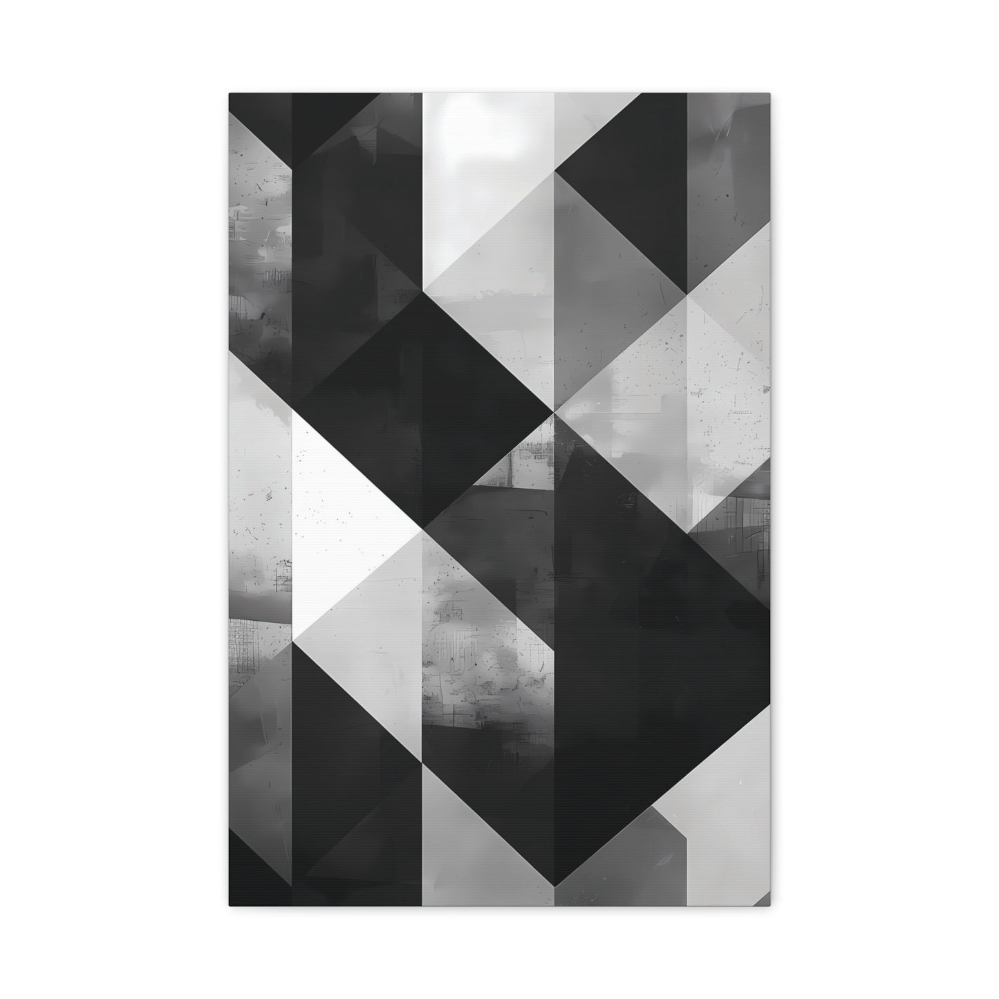 Architectural Balance — Monochrome Abstract Geometric Print