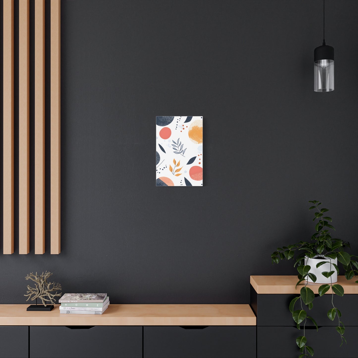 Abstract Botanical Canvas Print – Modern Floral Wall Art