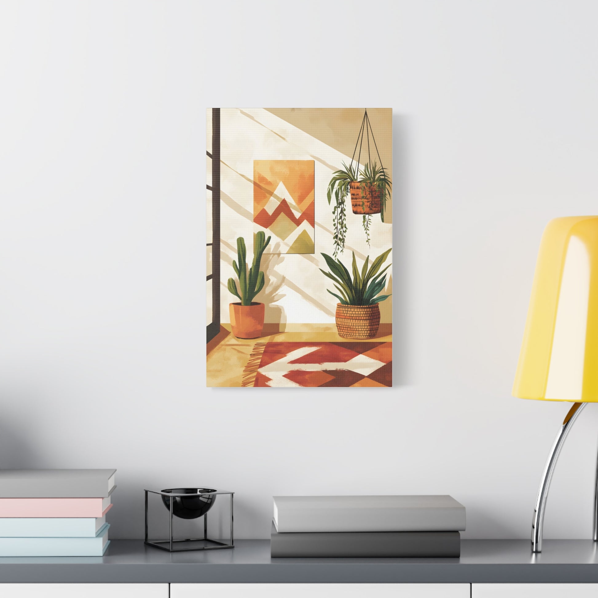 Warm Modern Boho Home Decor Illustration