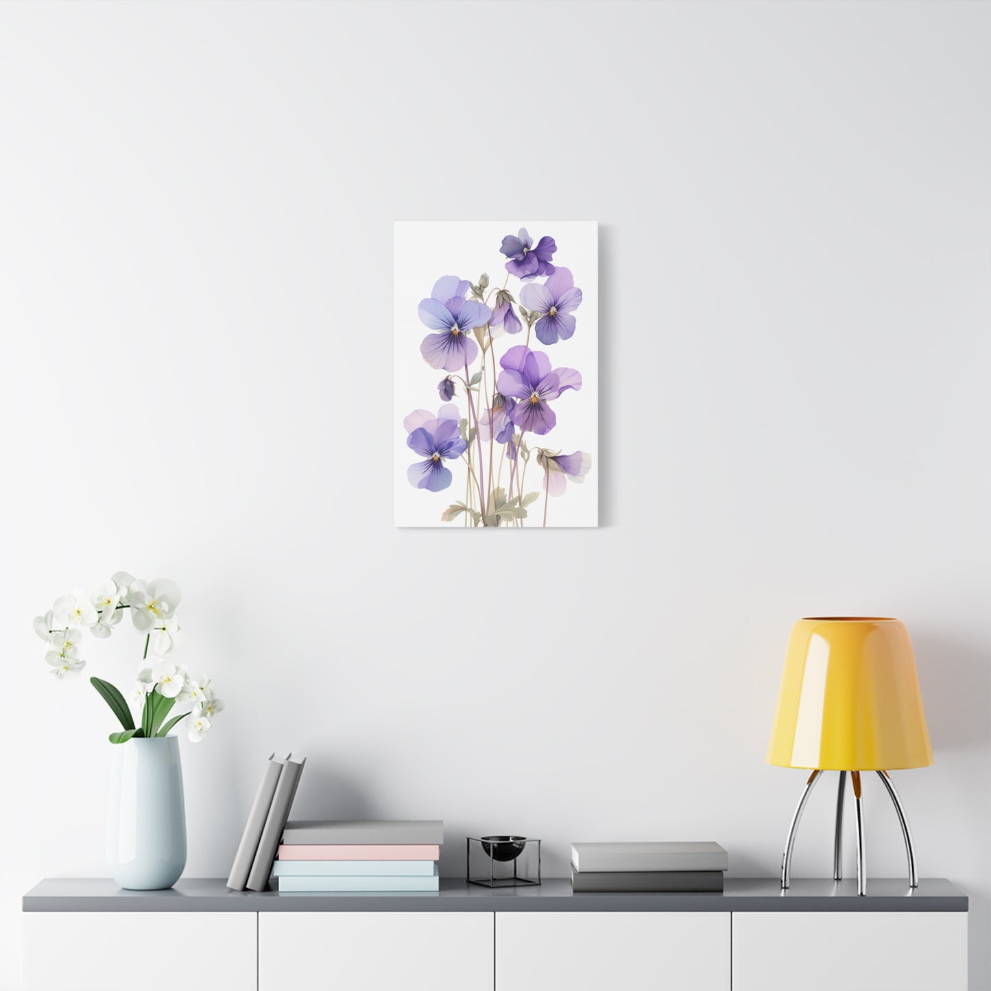 Lavender Whisper — Blue Purple Floral Botanical Print