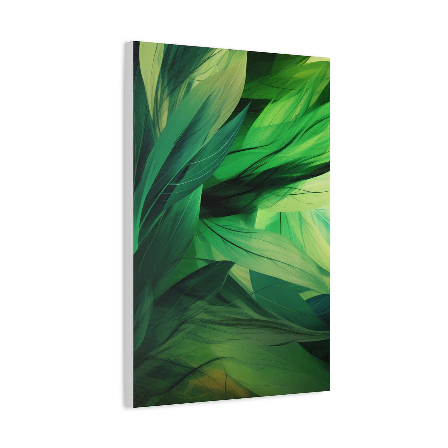 Emerald Canopy — Abstract Botanical Wall Art