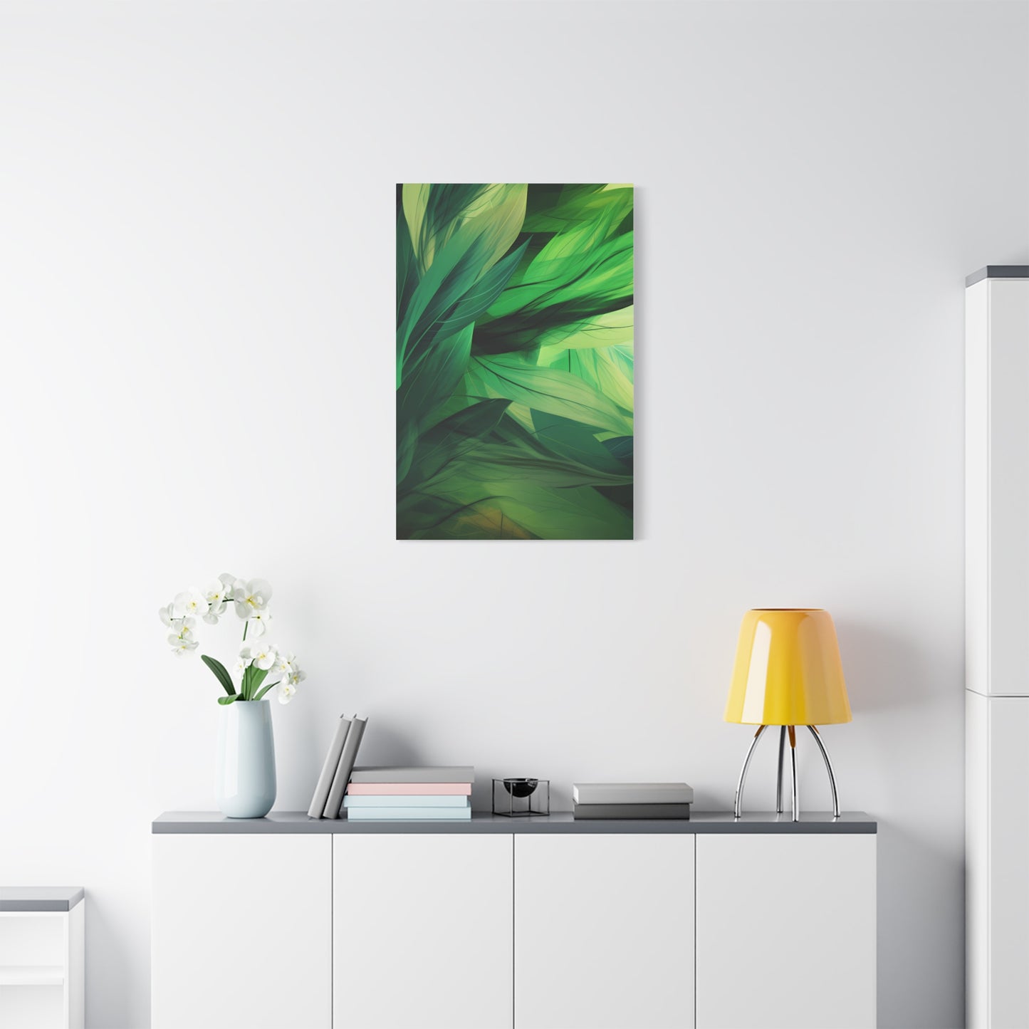 Emerald Canopy — Abstract Botanical Wall Art