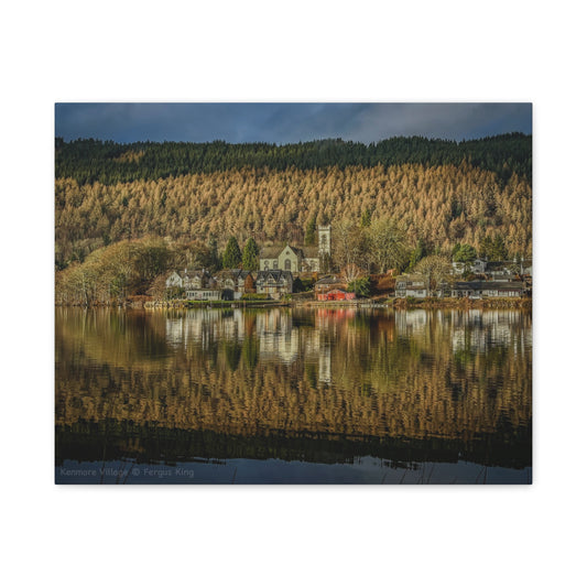 Kenmore Village Canvas Print – Scottish Highlands Wall Art by Photographer Fergus King