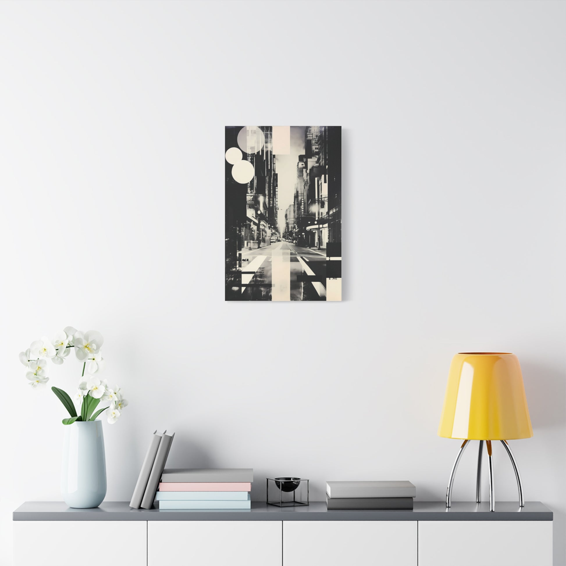 Urban Abstract Wall Art Canvas Print, Modern Home Decor