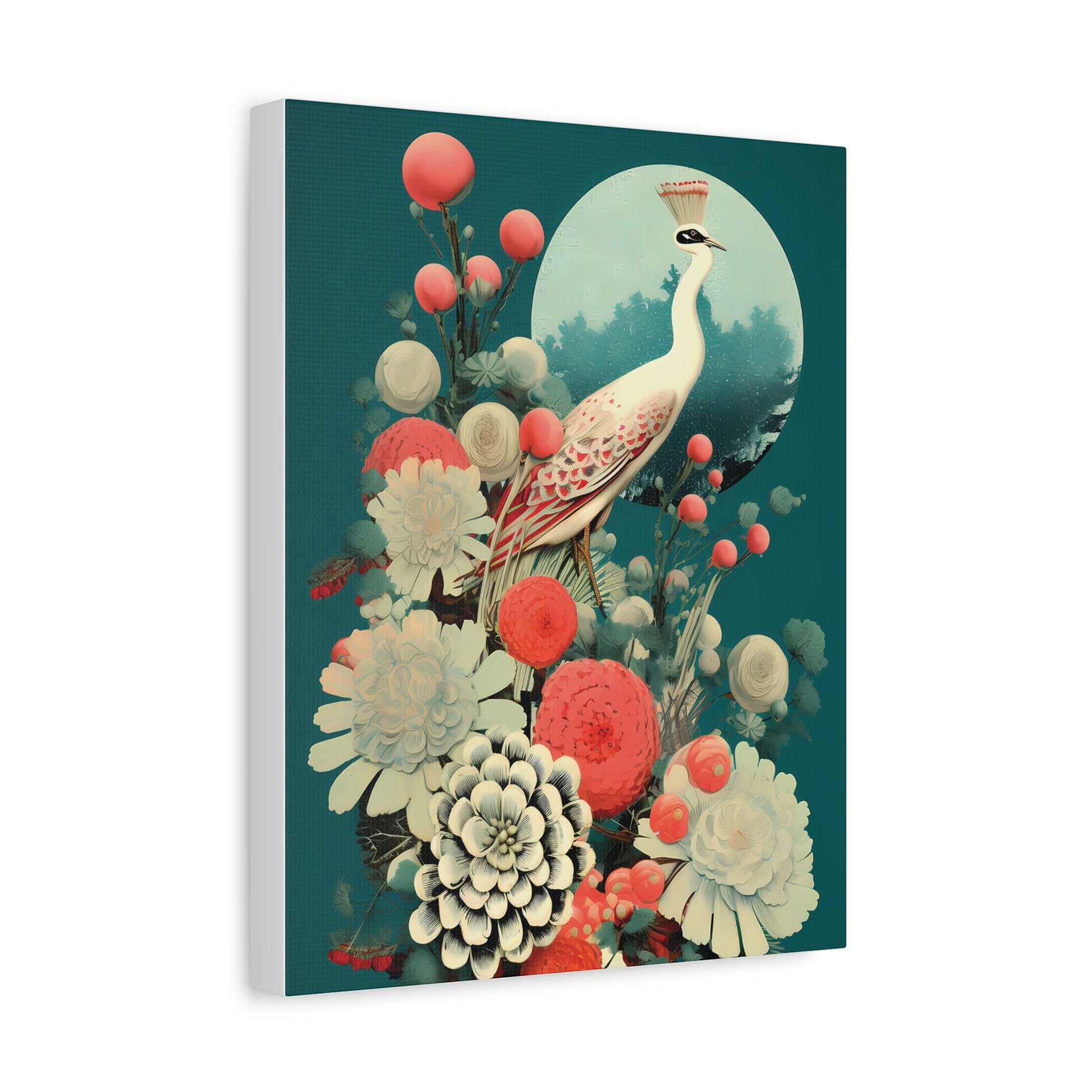 Elegant Peony Art Canvas Print, Wall Decor for Home