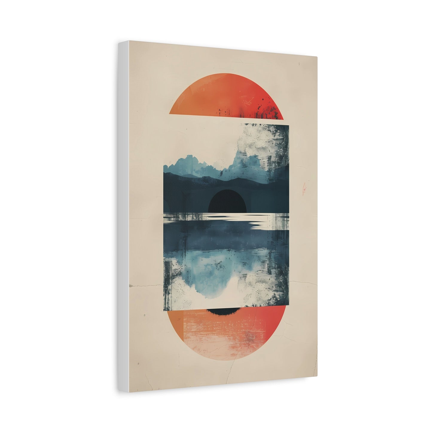 Abstract Sunrise Landscape Matte Canvas Print