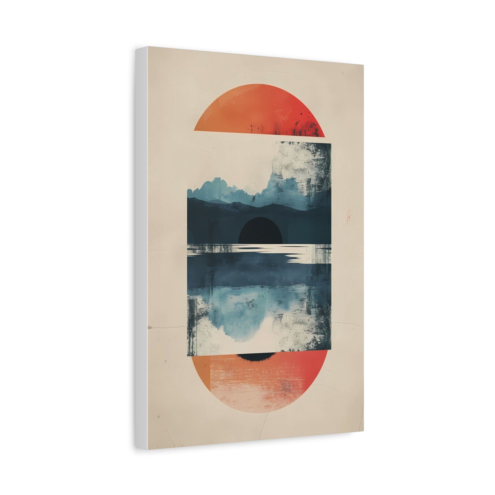 Abstract Sunrise Landscape Matte Canvas Print