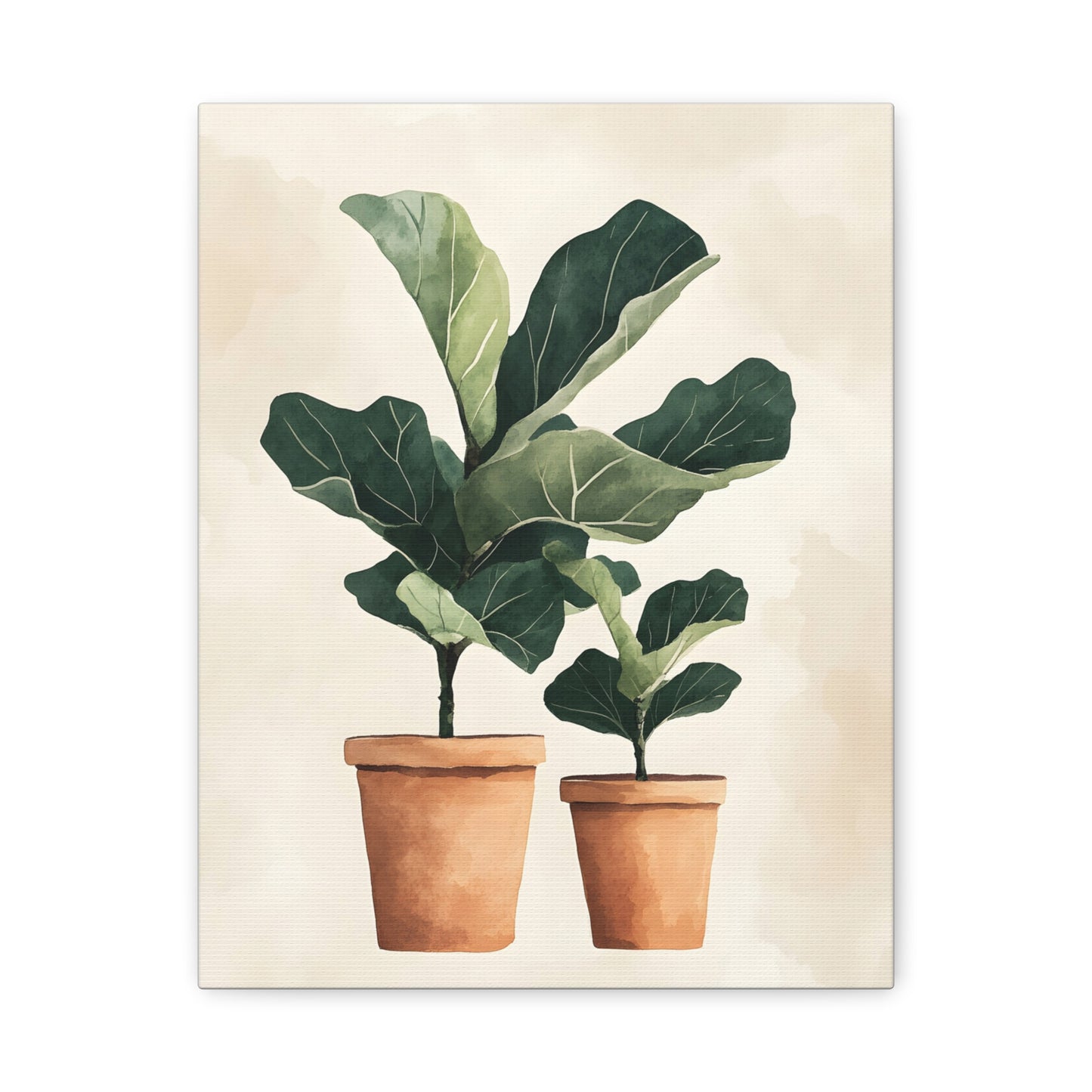 Botanical Wall Art Print, Fiddle Leaf Fig Canvas