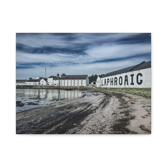 Laphroaig Distillery Canvas Print – By Photographer Fergus King
