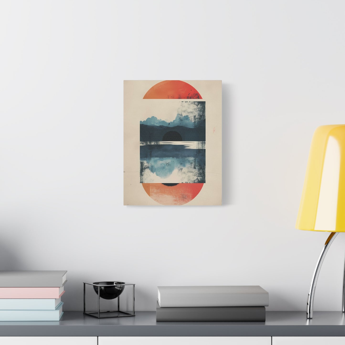 Abstract Sunrise Landscape Matte Canvas Print