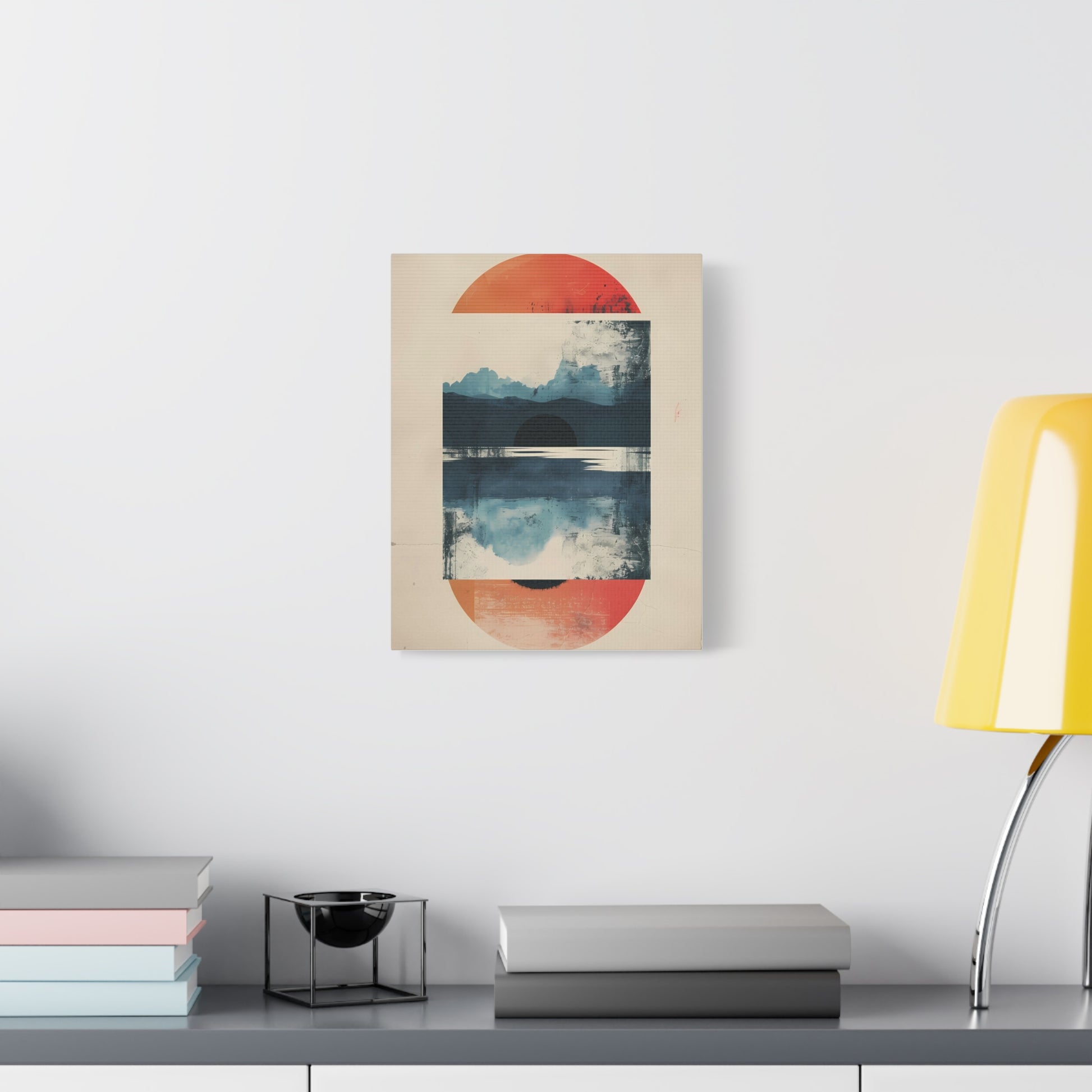 Abstract Sunrise Landscape Matte Canvas Print
