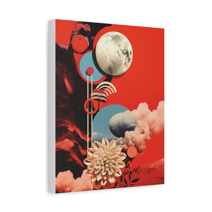 Floral Abstract Wall Art Canvas, Modern Home Decor