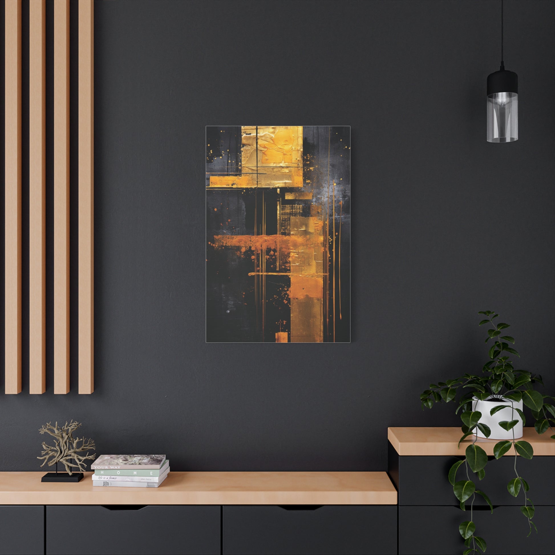 Abstract Modern Canvas Art Piece, Wall Decor