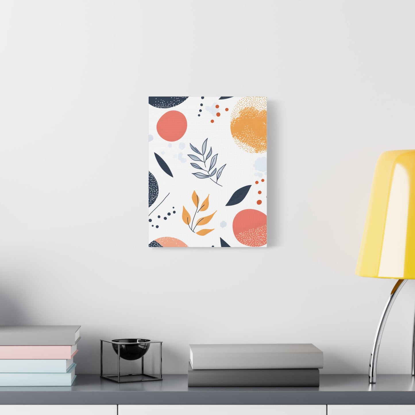Abstract Botanical Canvas Print – Modern Floral Wall Art