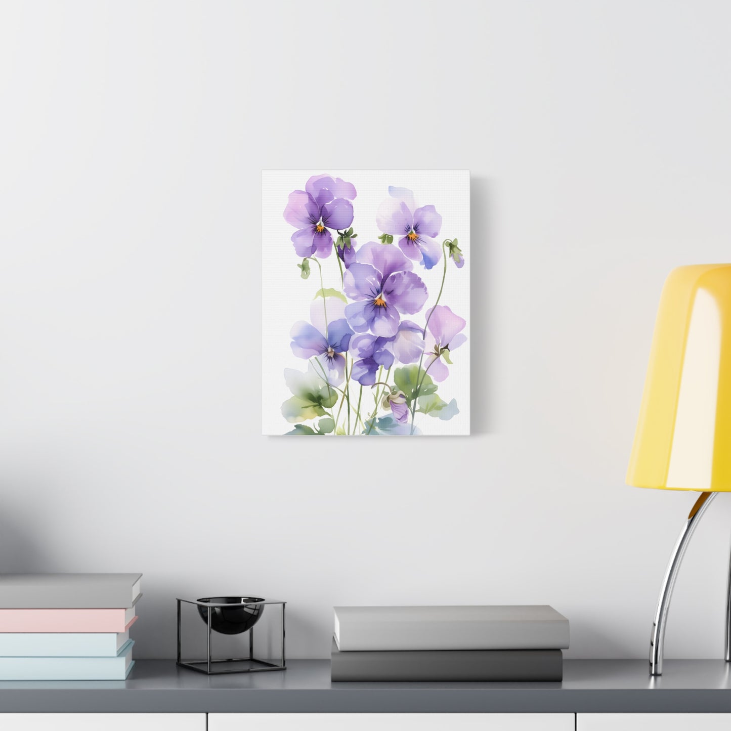 Elegant Pansy Flower Art Print, Home Decor