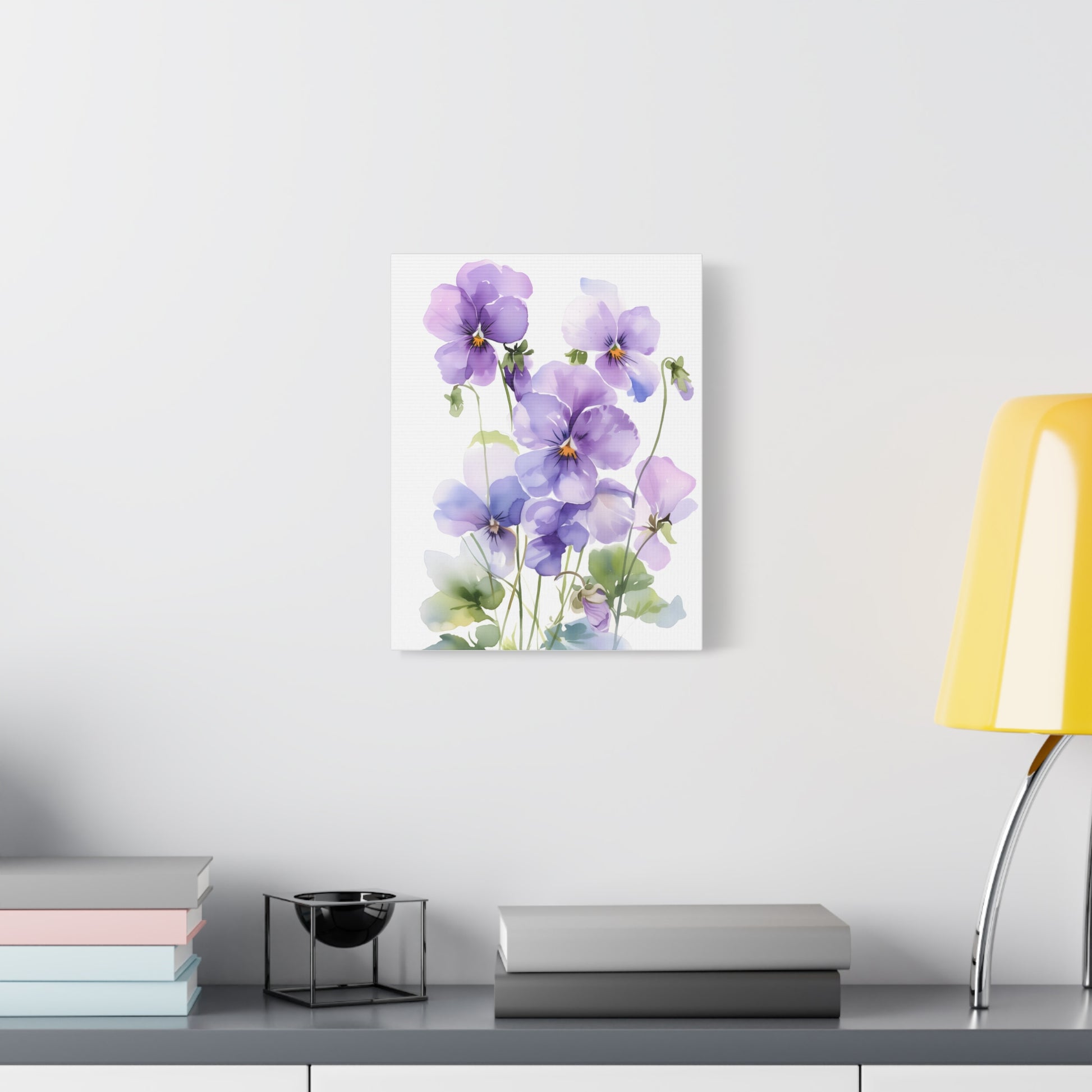 Elegant Pansy Flower Art Print, Home Decor