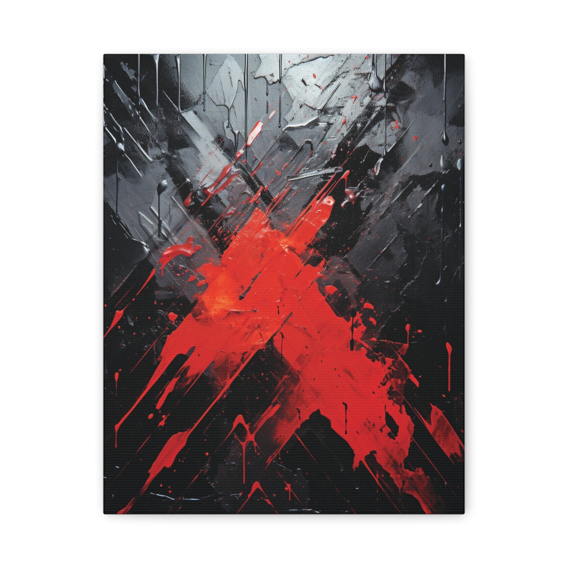 Scarlet Slash— Urban Modern Art Print