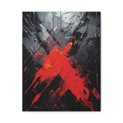 Scarlet Slash— Urban Modern Art Print