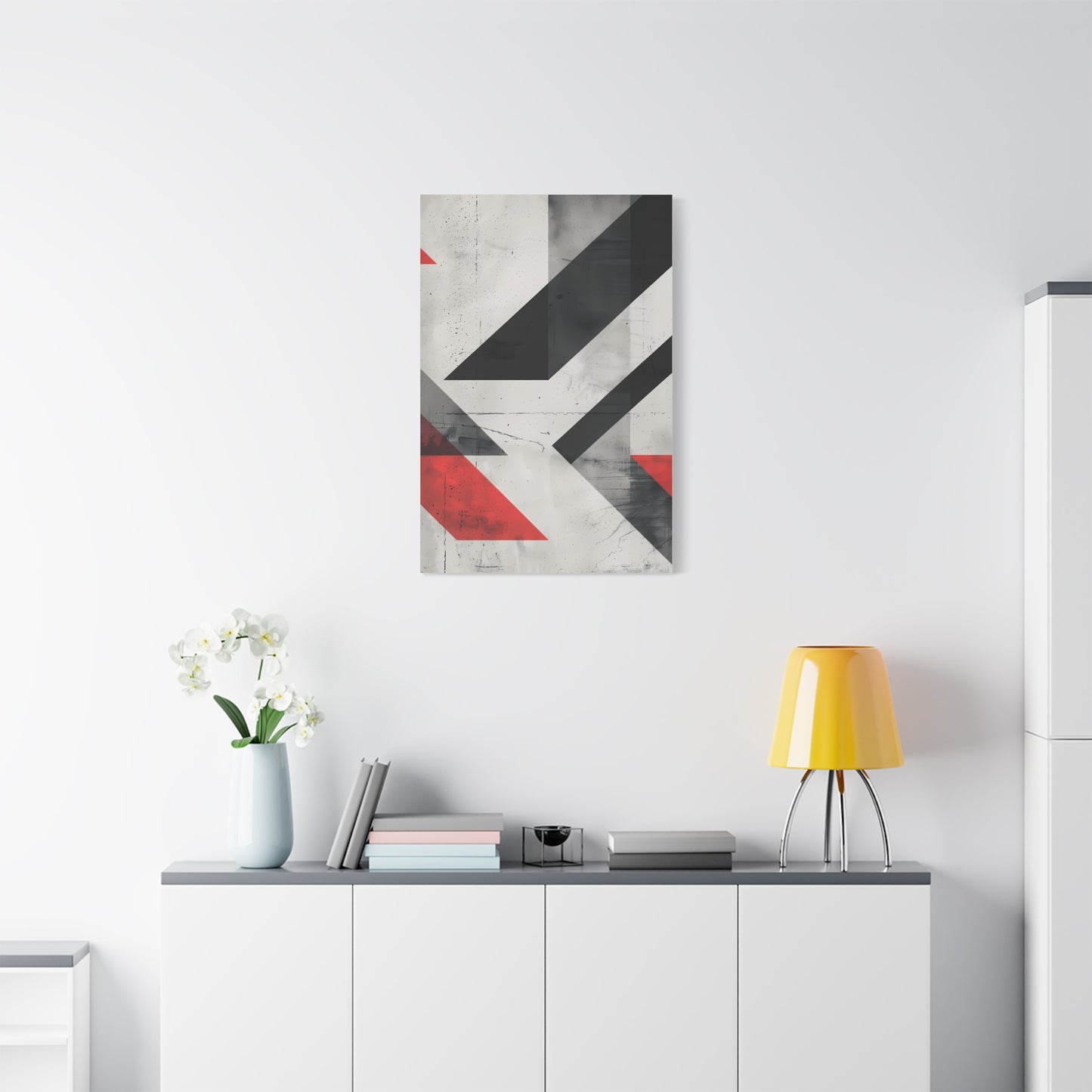 Industrial Arrows — Modern Black & Red Poster