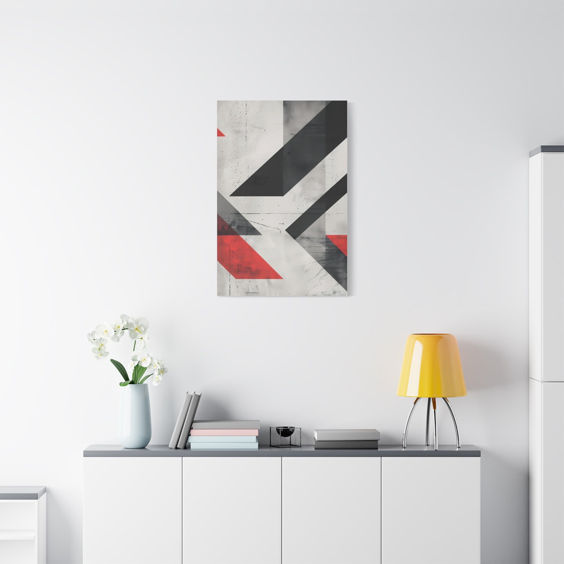 Industrial Arrows — Modern Black & Red Poster