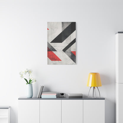 Industrial Arrows — Modern Black & Red Poster