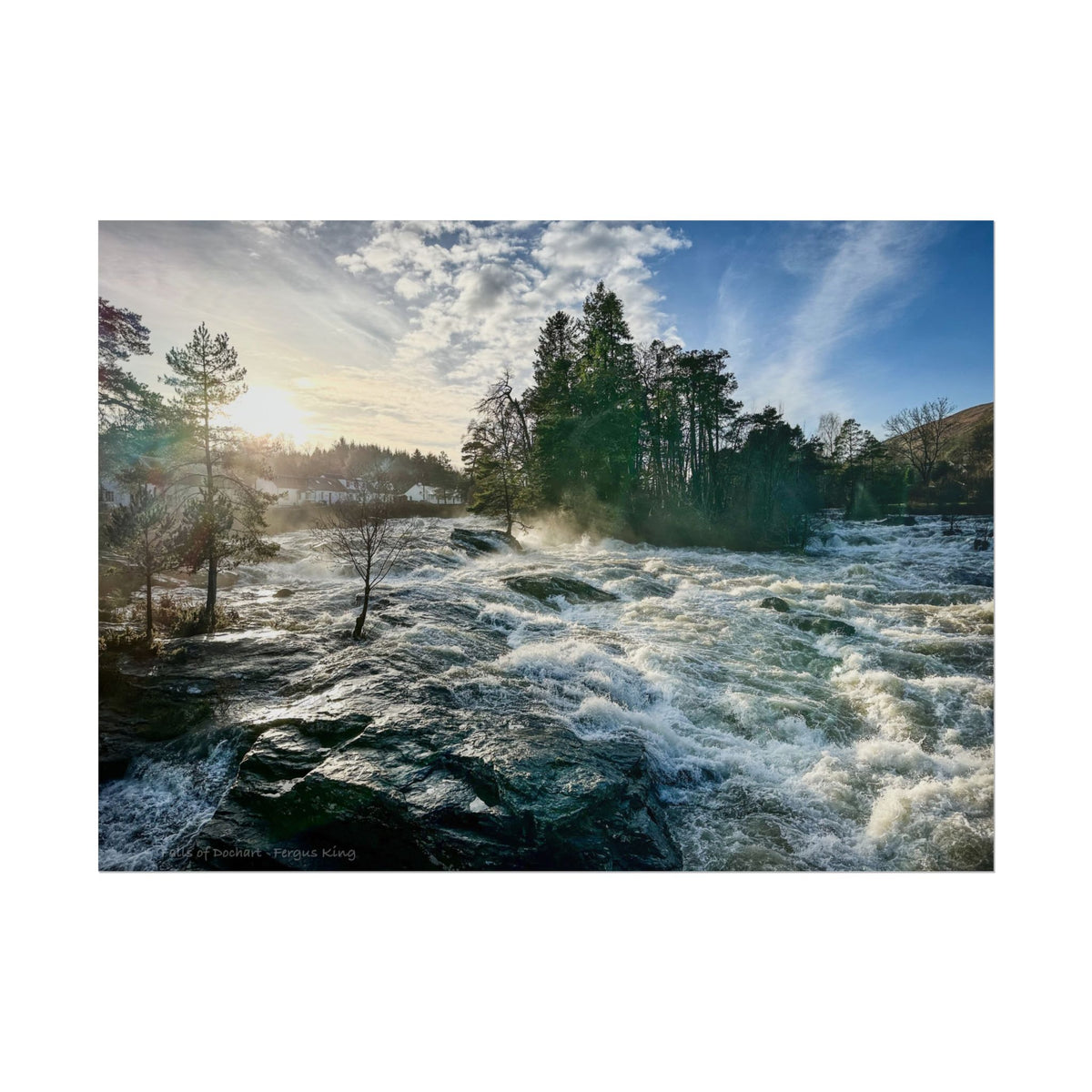 Falls of Dochart Fine Art Print by Photographer Fergus King