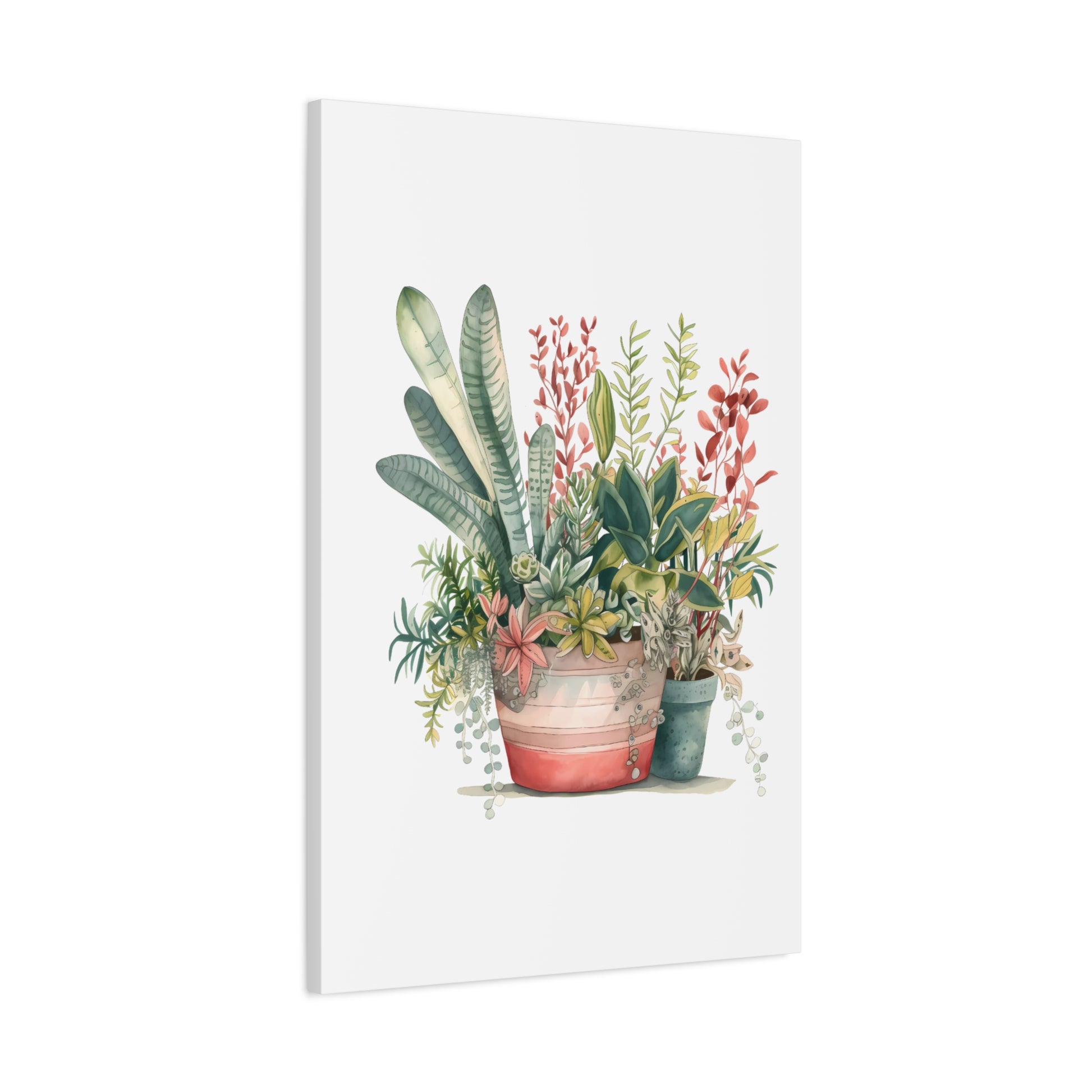 Blooming Botanicals — Watercolor Potted Plant Wall Art