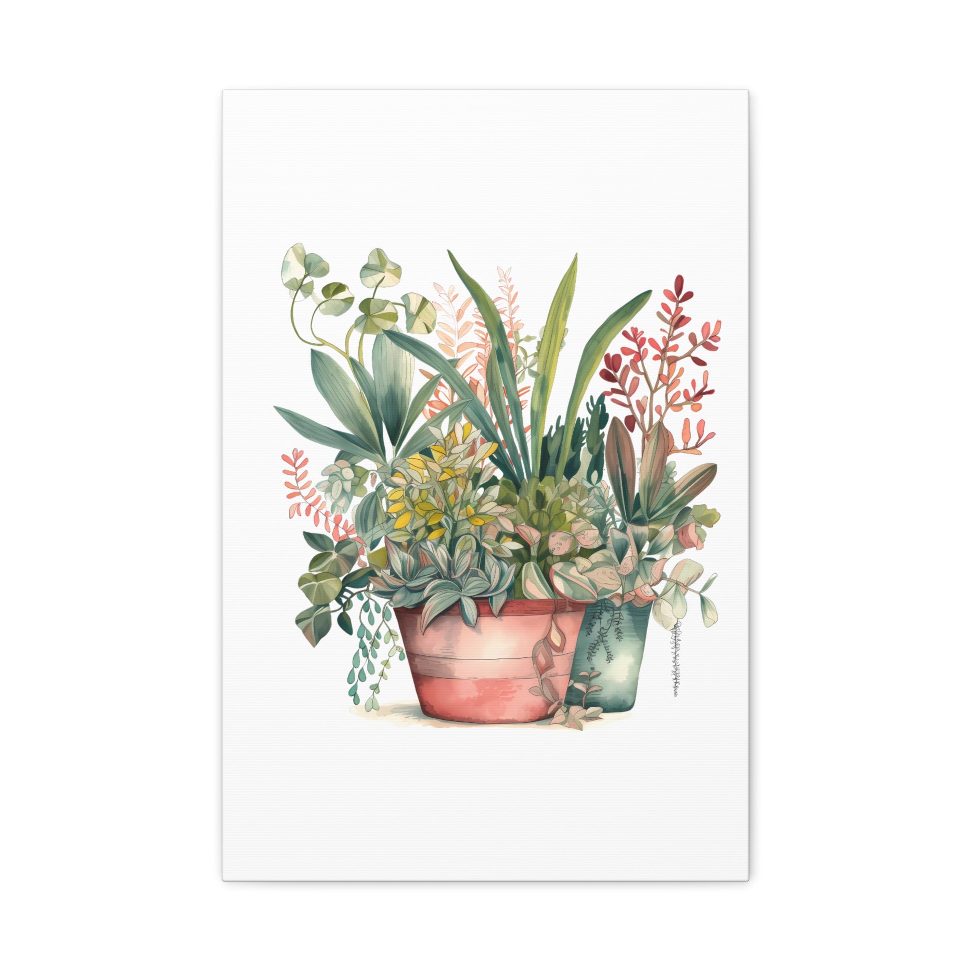 Botanical Canvas Print, Wall Decor, Indoor Plants Art