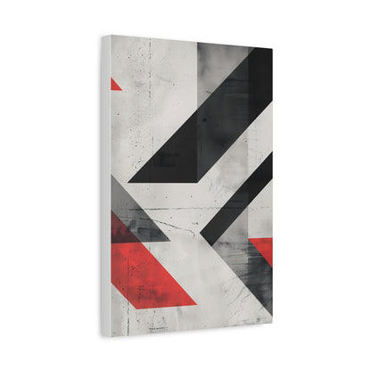 Industrial Arrows — Modern Black & Red Poster