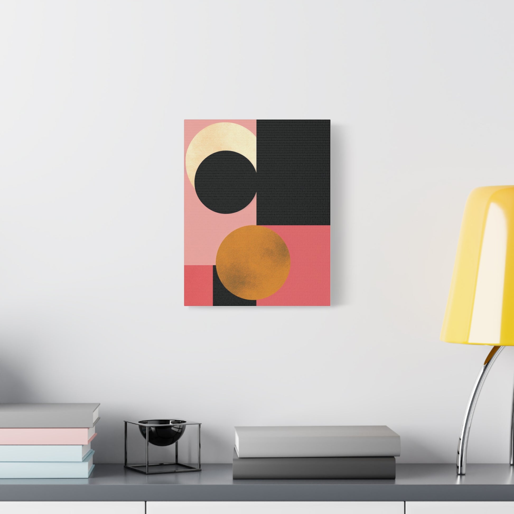 Golden Balance — Geometric Modern Wall Art