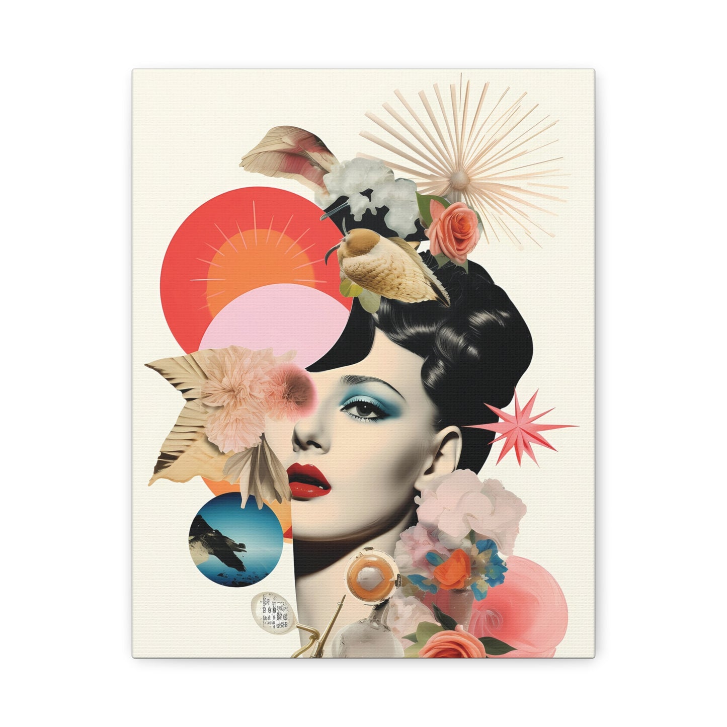 Elegant Feminine Wall Art - Matte Canvas Decor