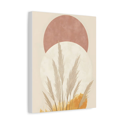 Boho Chic Wall Art Canvas, Modern Decorative Print