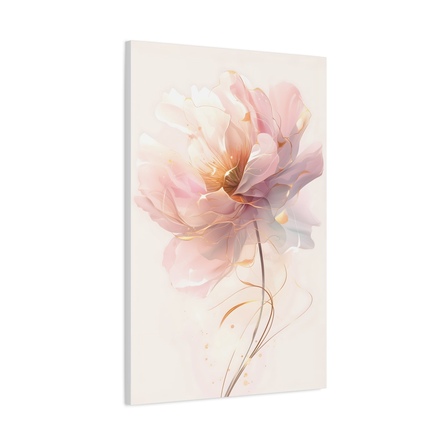 Ethereal Peony Floral Painting, Wall Art Gift for Garden Lovers