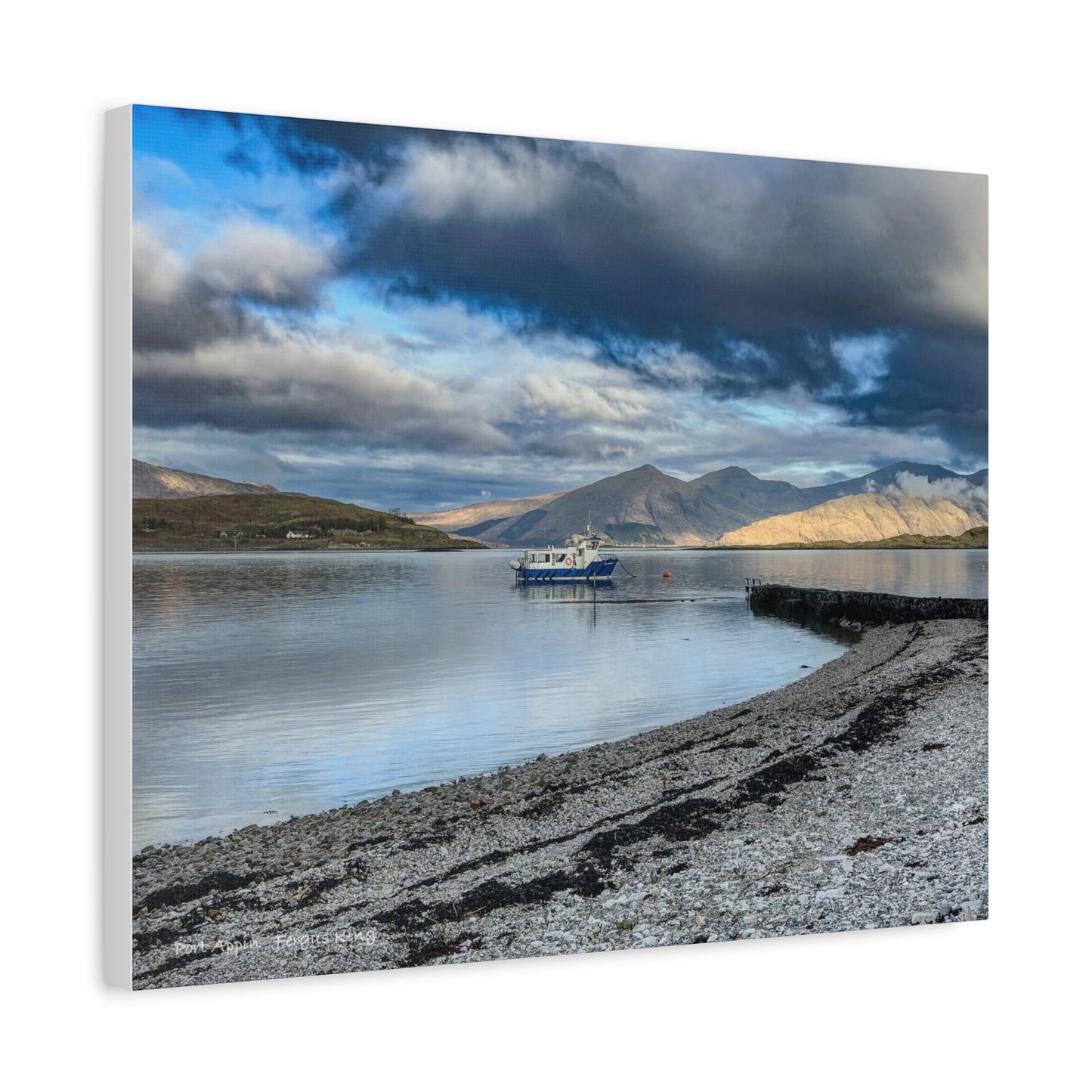 Port Appin Canvas Print – By Photographer Fergus King | Scottish Coastal & Highland Wall Art